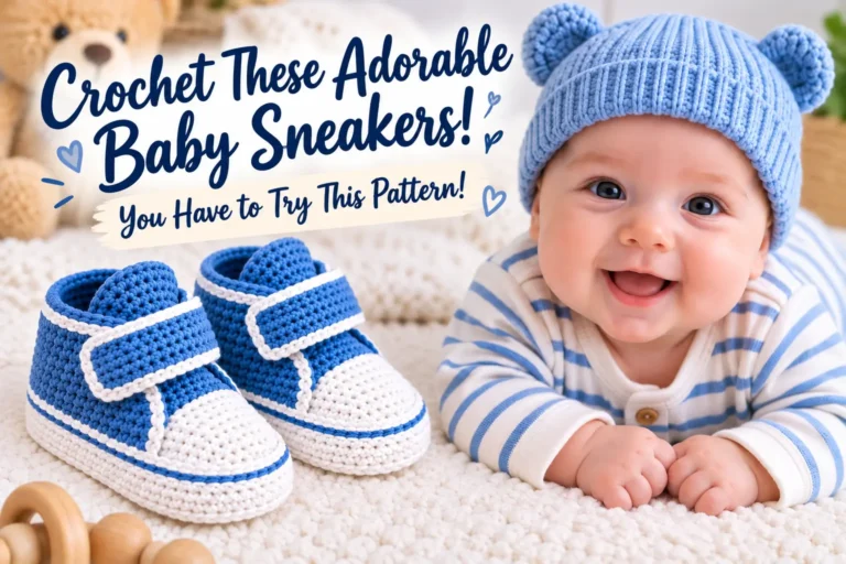 Crochet Baby Sneakers Pattern Guide Newborn to 9 Months