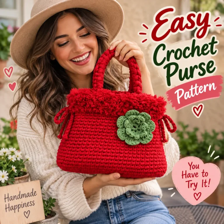 Crochet Purse Pattern Make This Cute Bag Step by Step