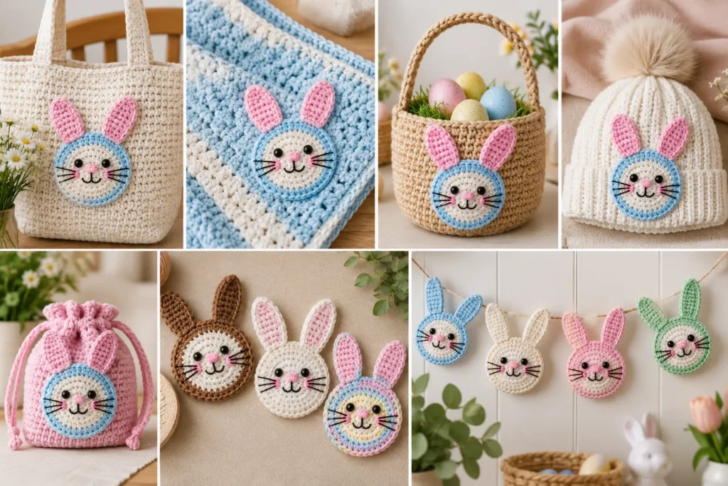 Easy Crochet Bunny Face Pattern for Beginners