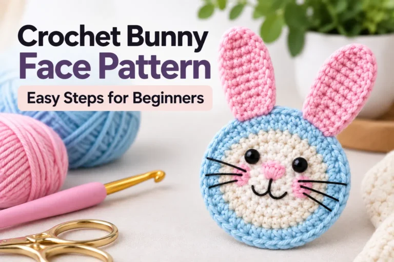 Easy Crochet Bunny Face Pattern for Beginners