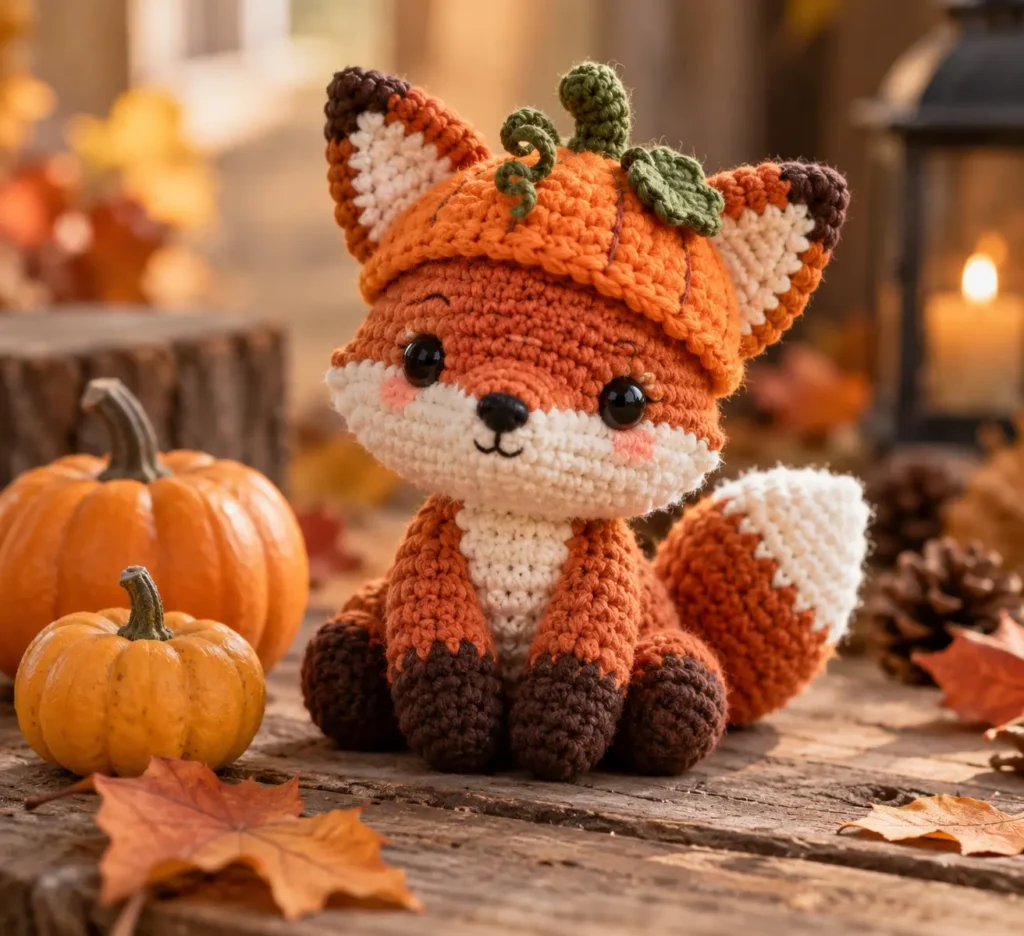 Halloween Amigurumi Animals pumpkin fox crochet