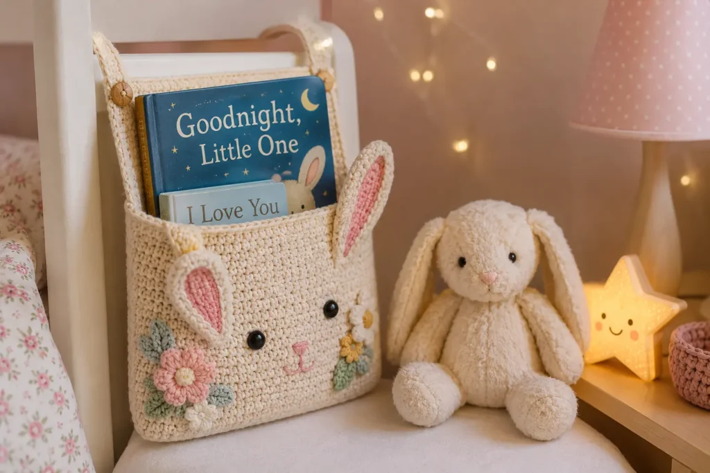 Heartwarming Crochet Gifts for Kids _1. The Bedside Story Pocket 📚