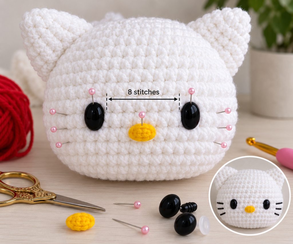 Hello Kitty Crochet Pattern Easy & Cute Amigurumi Guide 4 Crochet the Head