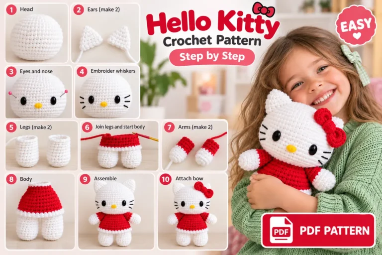 Hello Kitty Crochet Pattern: Easy & Cute Amigurumi Guide