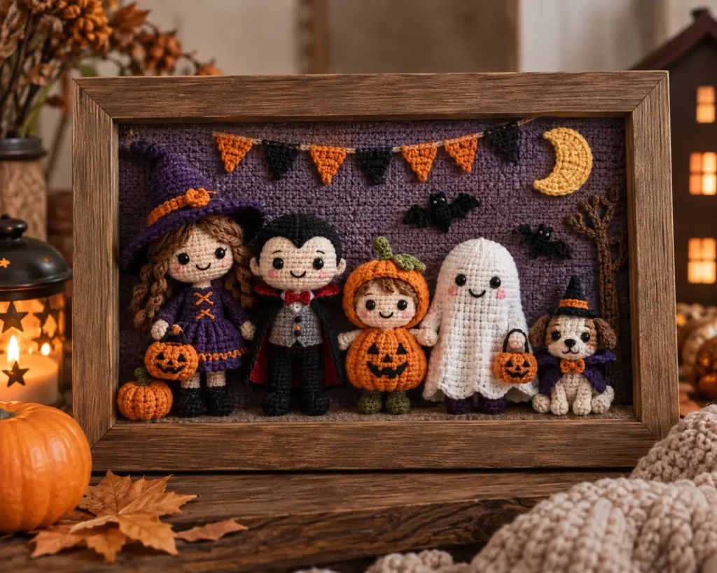 7 Adorable Halloween Crochet Ideas You'll Want to Make 7. The Halloween Family Portrait β in Crochet π§‘