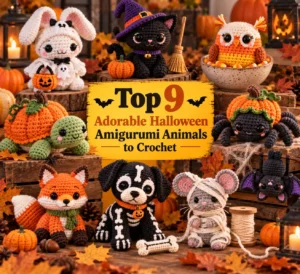 spider pumpkin costume Halloween Amigurumi Animals Feature