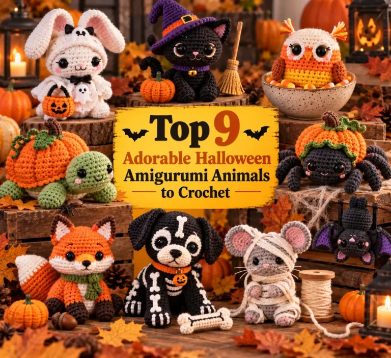 spider pumpkin costume Halloween Amigurumi Animals Feature
