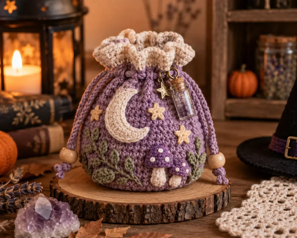 7 Adorable Halloween Crochet Ideas You'll Want to Make 5. The Tiny Witch's Potion Pouch