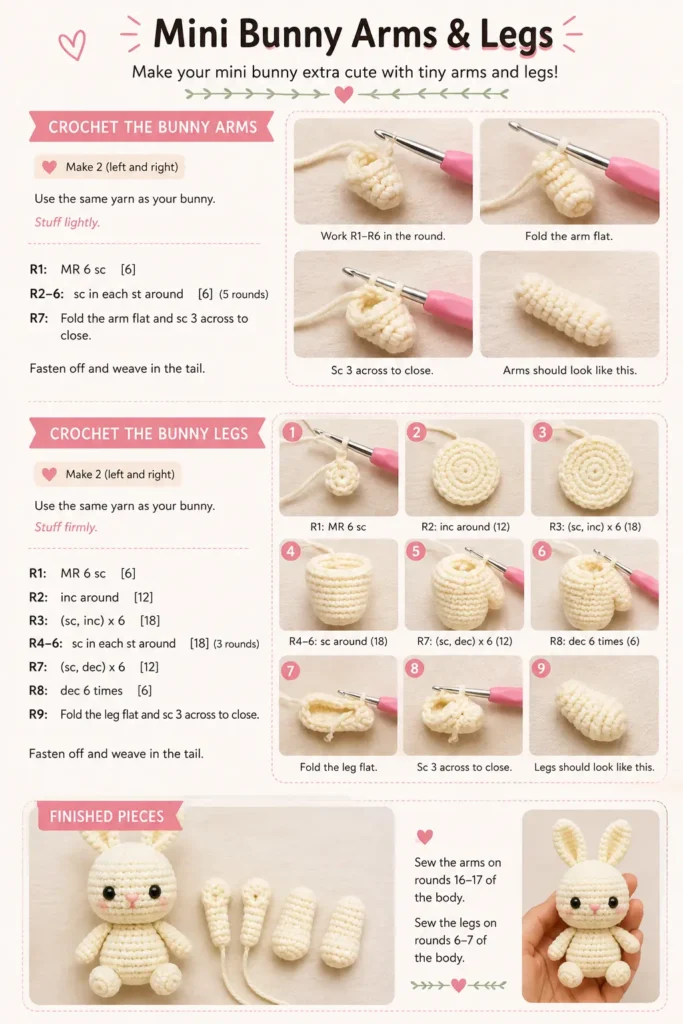 Amigurumi for Beginners How to Crochet Your First Cute Mini Bunny Basic Amigurumi Skills to Know Mini Bunny Amigurumi Pattern for Beginners