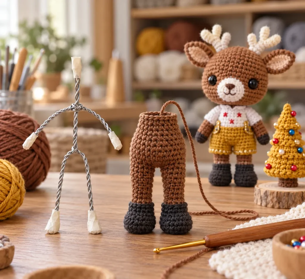 Crochet Deer Pattern Wire Frame