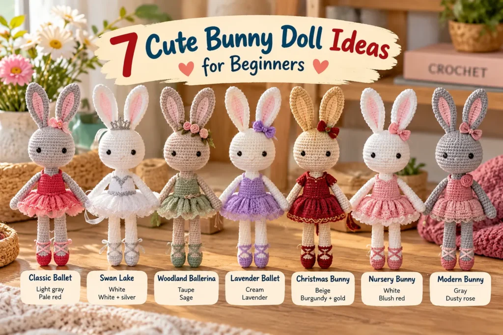 Best Colors for a Crochet Ballerina Bunny
