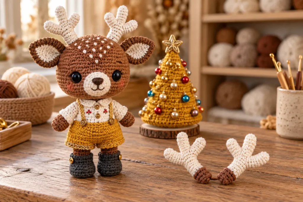 Crochet Deer Pattern Antlers