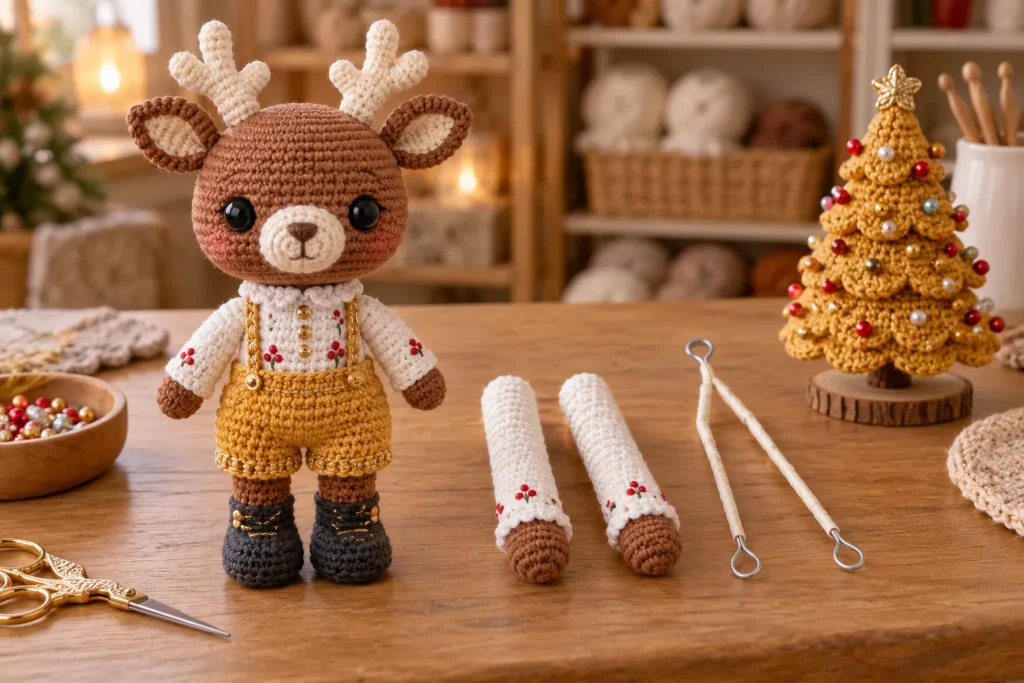 Crochet Deer Pattern Finish the arms