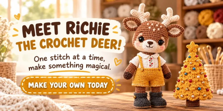 Crochet Deer Pattern Make an Adorable 24 cm Fawn