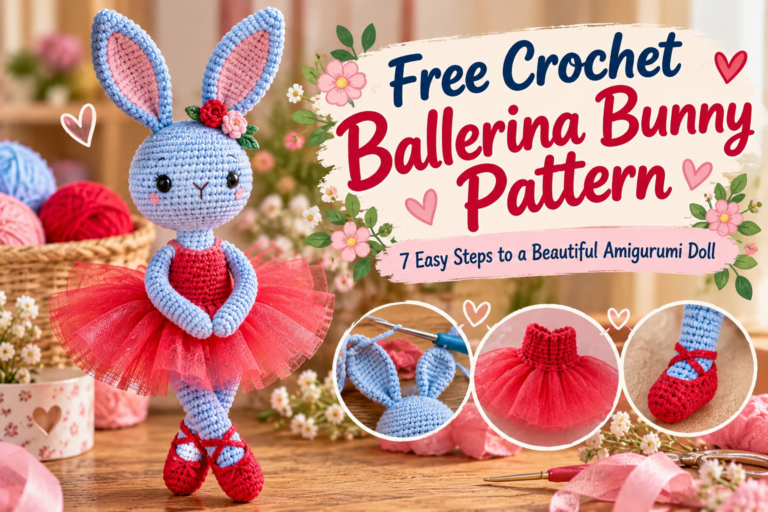 Free Crochet Ballerina Bunny Pattern 7 Easy Steps to a Beautiful Amigurumi Doll