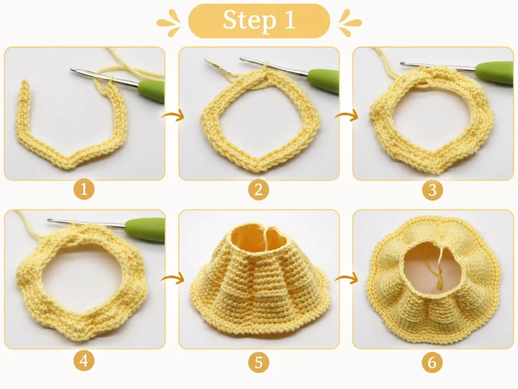 Free Crochet Princess Doll Pattern _Layered crochet skirt