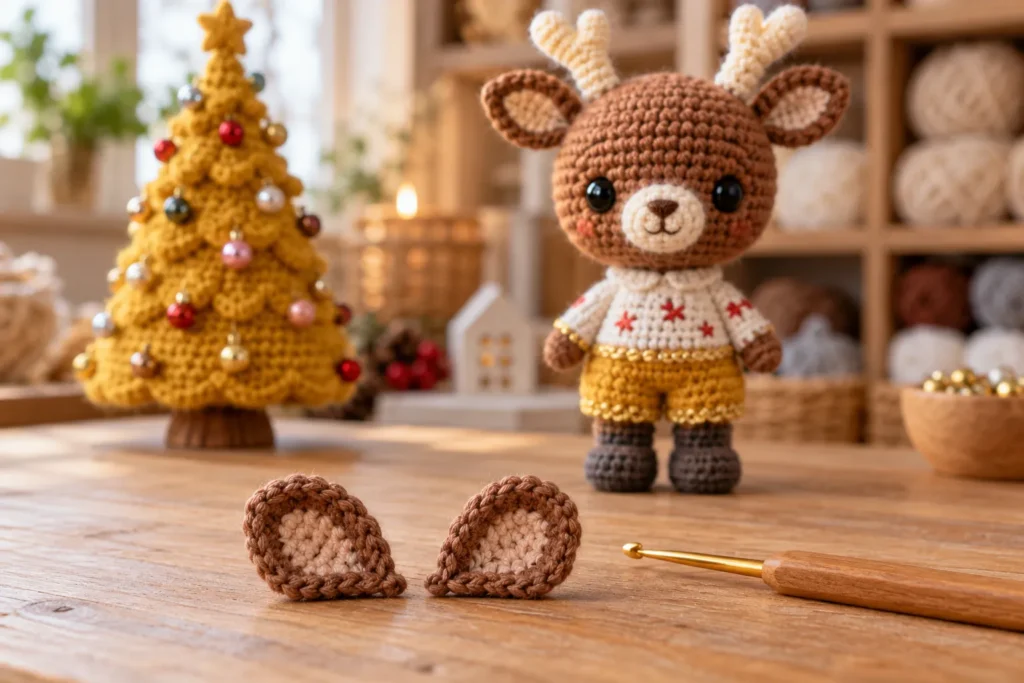 Crochet Deer Pattern Ears