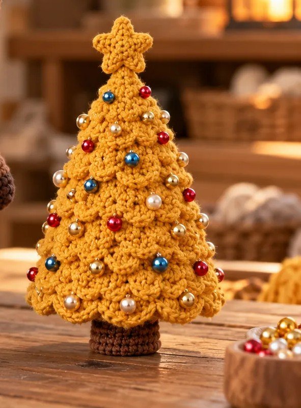 Crochet Deer Pattern the tree