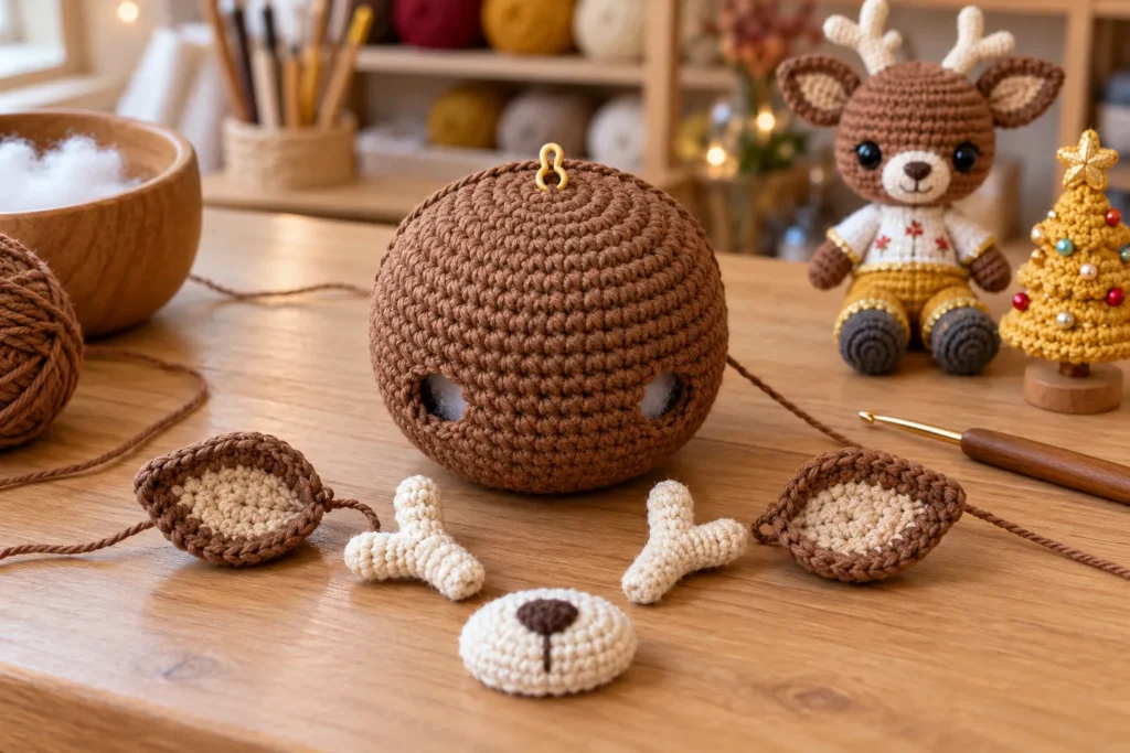 Crochet Deer Pattern Head